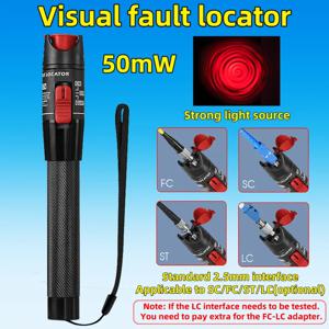 50mW 광섬유 결함 탐지기 광섬유 테스터 SC/FC/ST 2.5mm 인터페이스 광섬유 펜 스타일 적색광 VFL FTTH 테스터 도구