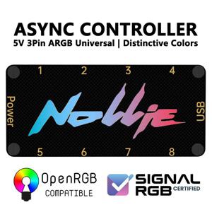 Nollie SignalRGB OpenRGB 범용 5V 3PIN ARGB 비동기 컨트롤러 허브 컴퓨터 PC 케이스 냉각 팬 라이트 스트립