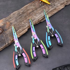 1pc 다기능 낚시 펜치, 스테인레스 스틸 라인 커터, 휴대용 분할 링 오프너, 낚시 도구