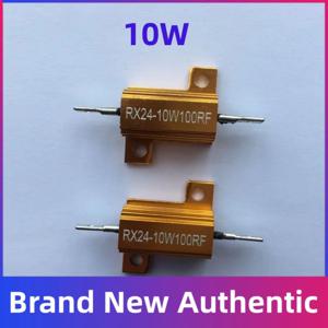 1피스 10W 알루미늄 전원 금속 쉘 케이스 권선 저항기 0.1ohm~ 30K 1R 2 3 5 6 8 10 20 100 150 1K 10K ohm RX24