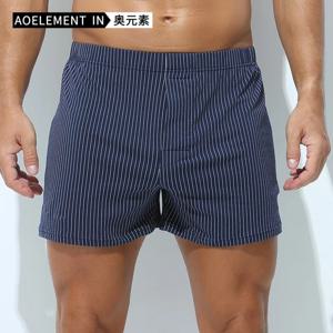 남성 속옷, 루즈한 홈 반바지, 여름 복서 브리프, 얇은 면 화살 바지, 대형 복서 홈 잠옷