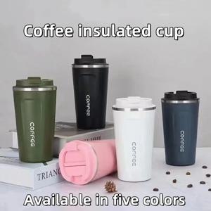380/510ML Thermo Cafe 커피 머그잔 자동차 보온병 머그잔 Leak_Proof 여행용 열 컵 차 물 커피 더블 스테인레스 스틸