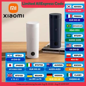 XIAOMI MIJIA 휴대용 전기 가열 컵 2: 350ml, 6단계 온도 조절, 12시간 보온, 316L 스테인레스 스틸, 여행 친화적