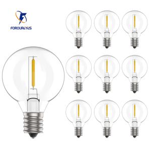 10pc G40 LED 문자열 조명 전구 E12 5V 24V 110V 220V PC 글로브 전구 실내 야외 파티오 정원 장식에 대 한 따뜻한 흰색 조명