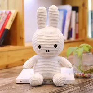 Miffys 플러시 장난감 귀여운 면화 부드러운 아기 잠자는 편안한 동반 인형 어린이 부활절 선물 장식 인형