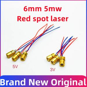 20pcs 일반 레벨 6mm 레드 라이트 스포트 레이저 5mw 레드 라이트 레이저 헤드 5V 3V 레이저 모듈 레이저 표시 레이저 조준