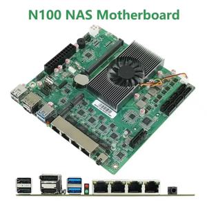 SZBOX 알더레이크 N100 N150 1264-NAS 메인보드 ITX 홈 프로세서 DDR5 4개 인텔 I226 2.5G LAN M.2 슬롯 6개 SATA DP HD 저전력