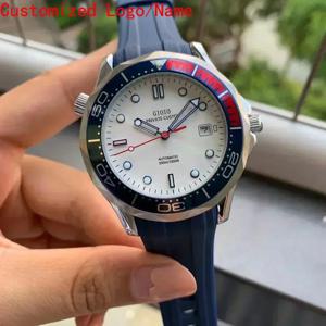 맞춤형 새 상품 41mm 야광 스포츠 손목시계 고품질 오토매틱 기계식 시계 블랙 블루 세라믹 스테인리스 스틸