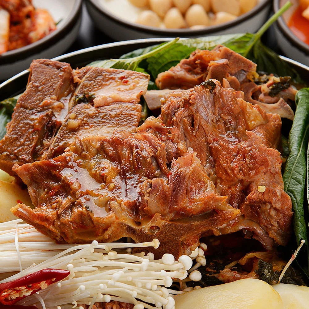 [바라던]  pork neck bones 살코기 가득 감자탕/뼈찜용 돼지 목뼈(Pork Bone) 1kg x 3팩