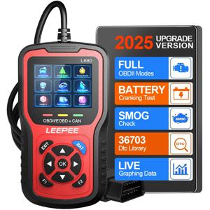구름 인쇄 자동차 진단 도구 obd ii EOBD 스캐너 범용 체크 엔진 시스템 배터리 테스터 L680 자동차 obd2 코드 리더