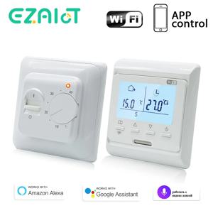 WIFI 바닥 난방 온도 조절기 LCD 화면 220V 전기, 물, 가스 보일러 따뜻한 바닥 프로그래밍 가능한 온도 컨트롤러