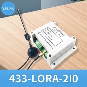Lora 원격 I/O 컨트롤러 무선 전송 포인트-투-포인트 릴레이 스위치 모듈, 2CH, 433MHz