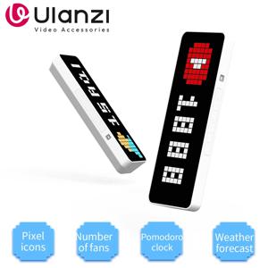 Ulanzi TC001 스마트 픽셀 시계 Youtube 팔로워 동시 일기 예보 기능 픽셀화 된 메시지 표시