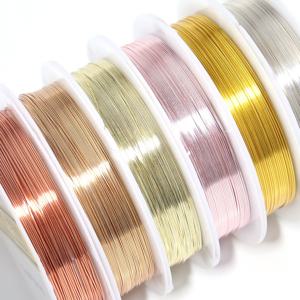 높은 품질 6 색 보석에 대 한 변색 구리 와이어 없음 DIY 구슬에 대 한 구슬 와이어 쥬얼리 코드 문자열 와이어 만들기
