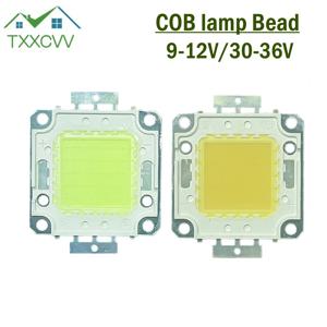 LED COB 램프 비드 10W 20W 30W 50W 100W 백라이트 다이오드 램프, 따뜻한 화이트 콜드 화이트 LED 매트릭스 DIY 홍수 전구 스포트라이트