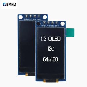 0.96 1.3 인치 OLED 디스플레이, 64 × 128 LCD 모듈, SH1107 LCD 1.3 인치, 아두이노용 OLED 수직 스크린 모듈