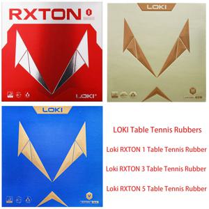 LOKI RXTON 시리즈 ITTF 승인 탁구 고무 빠른 공격/루프/제어를 위한 단단한 끈끈한 탁구 고무 스폰지의 빨간색 핍