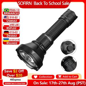 Sofirn SF26 21700 전술 손전등 2000lm 964m 장거리 USB C 충전식 토치(더블 테일 스위치 IPX-8 포함)