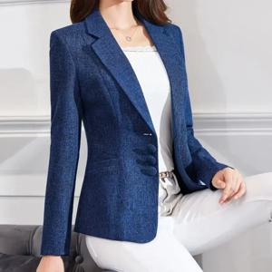 패션 여성 블레이저 자켓 작업 2025 Office Lady Suit 슬림 싱글 브레스트 비즈니스 여성 블레이저 코트 공식 Veste Femme