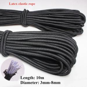 3/4/5/6/8MM 검은 강한 탄성 코드 고무 밴드 바느질 의류 공예 용품 탄성 밴드 Elastics 로프 밴드 액세서리