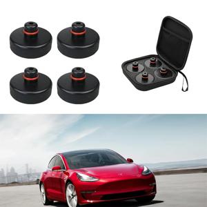 Tesla Model 3 Y S X Highland 2025 2024 2023 액세서리 고무 퍽 섀시 리프트 스탠드 어댑터 케이스 용 4pcs 리프팅 잭 패드