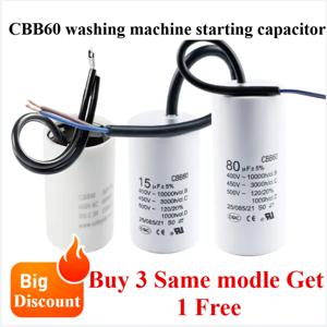 CBB60 세척 워터 펌프 커패시터 450V3UF 4UF 5UF 6UF 8UF 10UF 12UF 14UF 15UF 16UF 20UF 25UF 30UF 35UF 40UF 45UF 50UF 60UF 80UF