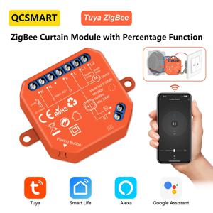 ZigBee 롤러 셔터 블라인드 스위치 릴레이 모듈, 투야 스마트 라이프 진행률 타이머 제어, 구글 어시스턴트, 알렉사