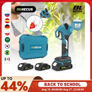 Gisam 40mm 브러시리스 전기 정리기 전단 2 기어 무선 과일 나무 분재 가지 치기 전기 가위 Makita 18V 배터리 핀