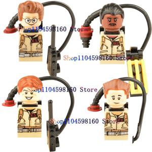 X108 X109 X110 X111 애니메이션 영화 벽돌 장난감 Stay Puft 고스트 버스 터즈 Peter Egon Spengler 빌딩 블록 어린이 장난감 선물