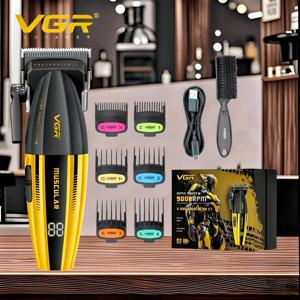 VGR 바리깡 트리머 이발기 클리퍼 클리퍼 전문가용 헤어 트리머 전기식 헤어 커팅 머신 9000 RPM 헤어 클리퍼 이발사 무선 남성용 클리퍼 V-285