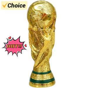 황금 수지 축구 트로피 챔피언 축구 트로피 수지 장식 축구 팬 선물 홈 인테리어 공예