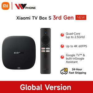 글로벌 버전 Xiaomi TV Box S 3세대 4K Ultra HD 2G 32G Google TV Cast Netflix 스마트 TV 박스 미디어 플레이어 Mi TV Box WiFi BT5.2