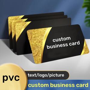 맞춤형 PVC 명함 플라스틱 방수 카드 개인 맞춤 디자인 둥근 모서리 광택/무광택/반투명 PVC 명함