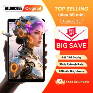 올도큐브 iPlay 60 미니 태블릿 8.68인치 안드로이드 15 12GB(4GB+8GB 가상) 램 64GB 롬 유니소크 T606 듀얼 4G LTE 90Hz IPS