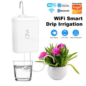 Tuya WiFi 스마트 드립 관개 충전식 지능형 급수 장치 자동 급수 펌프 컨트롤러 꽃 홈 가든 도구