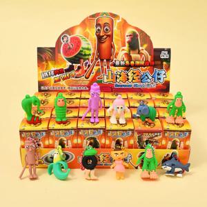 24PCS 이탈리아 Brainrot 블라인드 박스 장난감 Tungtungtung Sahur Tralarero Tralala Bombardinocrocodilo 피규어 열쇠 고리 생일 선물