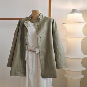 새로운 루즈핏 에이프 중간 길이 가죽 재킷 경량 스탠드 칼라 어깨 드롭 PU 탑 얇은 인조 가죽 코트