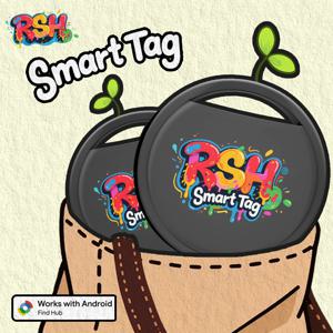 1/2개 RSH 패션 GPS 트래커 (지갑, 어린이 가방, 자동차용) 3D 그래피티 페인팅 안드로이드 스마트 태그, 구글 내 찾기 허브와 연동