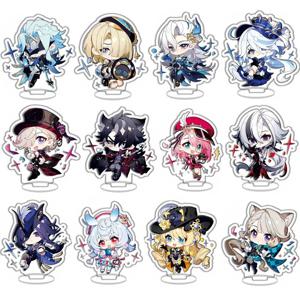 애니메이션 게임 Genshin Impact Furina Arlecchino Neuvillette Lynette Lyney Wriothesley 키 체인 애니메이션 게임 펜던트 액세서리 선물