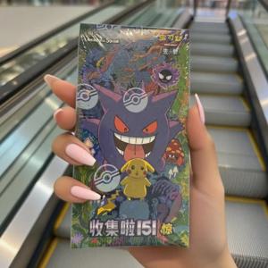 Ptcg 트레이딩 카드 게임 수집 151 Jing 시리즈 스칼렛 & 바이올렛 간체 중국어 버전 100% 오리지널 수집 카드