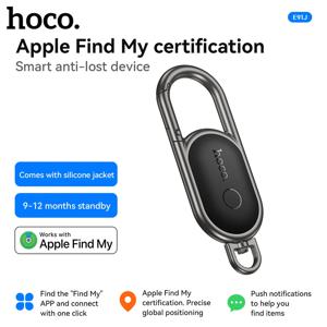 HOCO E91J 미니 위치 추적기 분실 방지 키체인 스마트 태그 블루투스 트래커 키 아이템 파인더 (아이폰용)