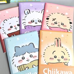 귀여운 만화 치이카와 노트 B5 숙제 줄 노트 부드러운 표면 복사 메모장 Usagi うさぎ Hachiware ハチワレ ちいかわ 캐릭터
