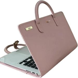 Macbook,Lenovo,Xiaomi,Huawei 용 핸들 PU 노트북 보호 케이스 노트북 가방이있는 14 인치 노트북 슬리브 노트북 서류 가방