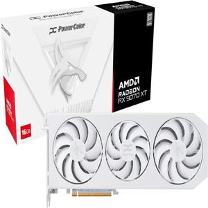 최고 판매자 PowerColor Hellhound Spectral White AMD Radeon RX 9070 XT 16GB GDDR6