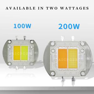 200W LED COB 비즈 칩 따뜻한 차가운 흰색 2 눈 4 눈 COB 청중 조명 투광 조명 램프 LED COB 칩