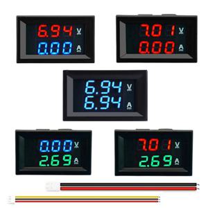 DC0-100V 10A LED 디지털 전압계 전류계 자동차 Motocycle 전압 전류 측정기 볼트 검출기 테스터 모니터 패널