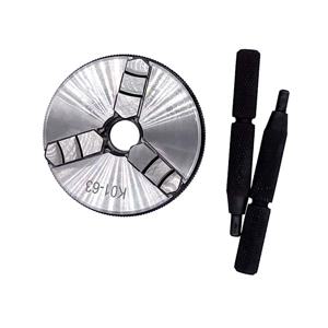 K01-63 63mm 선반 미니 척 3 조 장착 나사가있는 목공 핸드 척 나사 막대 셀프 센터링 선반 척 도구