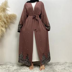 모던 아바야 라마단 두바이 로브 팜므 무슬마네 터키 카프탄 이슬람 의류, 여성 기모노 카프탄 마로카인 가디건