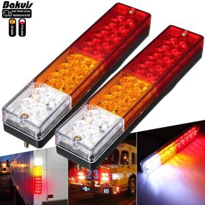 1 쌍 12V 20LED 자동차 자동 중지 후면 테일 라이트 브레이크 역방향 조명 회전 Indiactor 보트 ATV 트럭 트레일러 램프