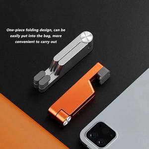 V 자형 접이식 전화 홀더 데스크탑 게으른 금속 셀 태블릿 스탠드 iPhone 16-12 Samsung Xiaomi iPad 탭 스마트 폰 브래킷